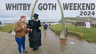 Whitby Walk UK  Whitby Goth Weekend 2024  Whitby Walking Tour 4K  Saturday 27th April 2024 [upl. by Arutek99]