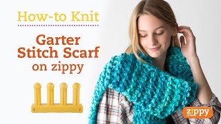 Zippy Loom  Scarf knit in 20 minutes [upl. by Eldin]