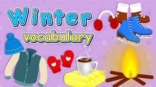 Winter Vocabulary  Kosakata Musim Dingin dalam Bahasa Inggris [upl. by Elfie]