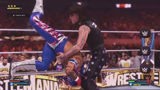 DOMINIK MYSTERIO VS REY MYSTERIO WRESTLEMANIA 39 [upl. by Adirem640]