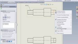 SolidWorks  Beschriftung von Außengewinde abrufen [upl. by Muhcan]