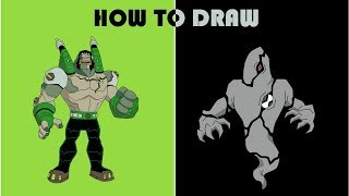 How to draw Frankenstrike Ghostfreak  Ben10 [upl. by Albers]