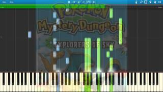 PMD Explorers of the Sky  Memories Returned Piano Arrangement Piano Arrangement Synthesia [upl. by Elehcim]