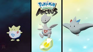 How to Find Togepi Evolve into Togetic Then Togekiss in Pokemon Legends Arceus [upl. by Shelagh614]