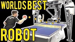 Worlds Best Table Tennis Robot vs TableTennisDailys Dan [upl. by Lekym823]