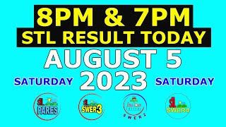 8pm and 7pm STL Result Today August 5 2023 Saturday Visayas and Mindanao [upl. by Yolande]