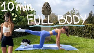 10MIN everyday full body hourglass pilates workout  no equipment  beginner friendly [upl. by Atiniuq264]