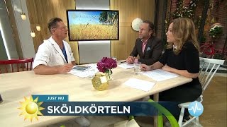 Doktor Mikael förklarar och svarar på frågor om sköldkörteln  Nyhetsmorgon TV4 [upl. by Htenay]