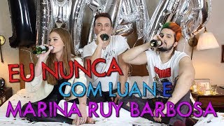 Eu nunca com Marina Ruy Barbosa e Luan Santana  HotelMazzafera [upl. by Enelym]