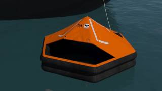 VIKING Throw Overboard Liferaft 3D Instructions [upl. by Kola352]