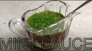 How to make Mint Sauce Video recipe cheekyricho [upl. by Naxor]