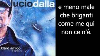 Lucio Dalla  Piazza Grande Testo Lyrics [upl. by Rinum]