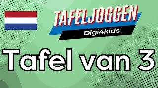 Tafeljoggen  De tafel van 3 [upl. by Eteragram]