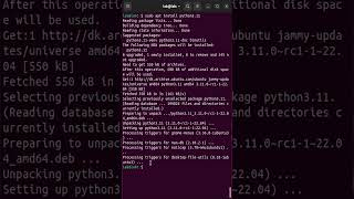 How to install Python  Ubuntu 22 [upl. by Aiekal888]