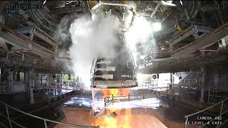 SLS RS25 Engine Test 27 January 2024 [upl. by Ettenuj]