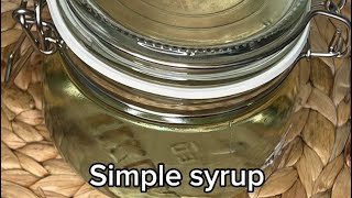 Simple syrup recipe to use on many Middle Eastern desserts 😋 [upl. by Tarah743]