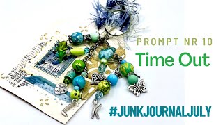 JUNKJOURNAL EMBELLISHMENT OR GLUE BOTTLE DANGLE  Prompt Nr 10 Time Out junkjournaljuly sevenplaza [upl. by Nerraf]