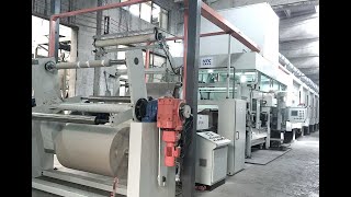 Paper impregnation line for melamine resin decor paper and phenolic resin kraft paper [upl. by Frear]