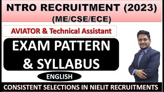 NTRO EXAM SYLLABUS amp PATTERN  NTRO RECRUITMENT 2023 [upl. by Susie]