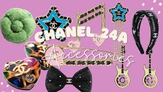 Chanel 2024A Accessories  Chanel 24A Metiers DArt Costume Jewelry Hats Camelias  Preview [upl. by Arytas585]