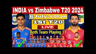 LIVE  IND vs ZIM 1st T20 Cricket Match Today  INDIA VS ZIMBABWE  shortslive shortsfeed shorts [upl. by Cliff]