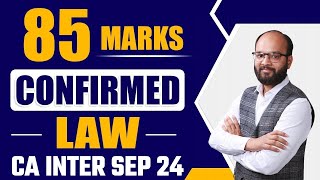 85 Marks Confirmed in Law  CA Inter Law Sep 24  How to Prepare CA Inter Corporate and Other Laws [upl. by Annatnom]