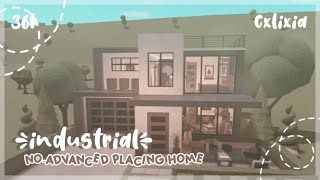 Bloxburg Mansion Modern Minimalist No LargePlot House Build [upl. by Hgieliak]