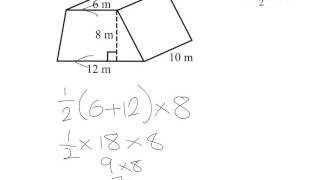 Volume of a trapezoidal prism [upl. by Wendie]