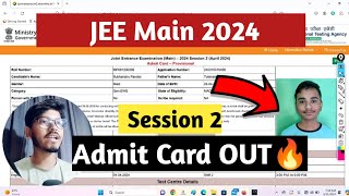 JEE Main 2024  Admit Card Out 🔥 Session 2  April Session Self Declaration form कैसे भरें [upl. by Josias321]