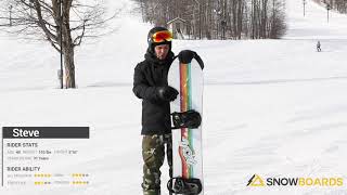 Steves ReviewBurton Deep Thinker Snowboard 2021Snowboardscom 20 50 [upl. by Adnilemre782]