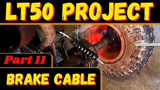 SUZUKI LT50 How to replace a Brake cable replacement and adjustment LT 50 PROJECT PART 11 [upl. by Jevon]