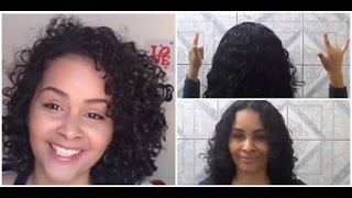 Como CORTAR Cabelo Cacheado Em Casa SOZINHA [upl. by Aimee]