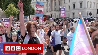 Trans Pride London Celebration and protest [upl. by Airotal]