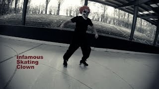 Infamous Skating Clown roller skating [upl. by Roselin]