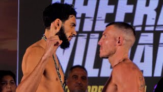 WHO FALLS Hamzah Sheeraz vs Liam Williams • FULL WEIGH IN amp FACE OFF  Queensberry amp Frank Warren [upl. by Treboh]