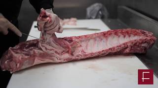 How to Butcher Whole Bone In Pork Loin [upl. by Ibor]