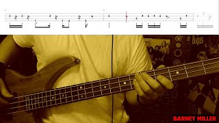 Barney Miller TV Theme by Jack Elliott  Bass Cover with Tabs PlayAlong [upl. by Waltner]