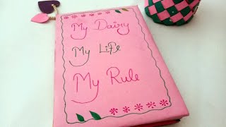 Handmade Diary  Diary Decoration Ideas  Beautiful Diary [upl. by Yssim]