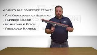 MARSHALLTOWN Adjustable Squeegee Trowel [upl. by O'Neill]