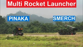 Indian Armys Pinaka amp Smerch Multi Rocket Launcher System in Action [upl. by Marlena]