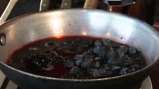 Cooking with Chef Lalanne Goose Breast with Blueberry Gastrique [upl. by Neelak]