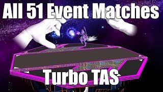 Melee All 51 Event Matches  Turbo TAS [upl. by Nylsoj]