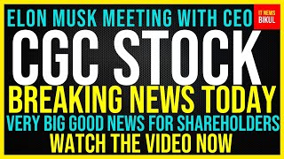 CGC Stock  Canopy Growth Corp Stock Breaking News Today  CGC Stock Price Prediction  CGC Stock [upl. by Summer]