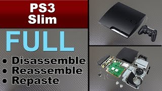 HOW TO CLEAN AND REPASTE YOUR PS3 SLIM  playstation 3 slim console [upl. by Queridas]