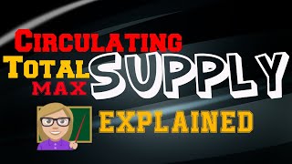 Circulating Supply  Total Supply  Max Supply  Explained [upl. by Christiansen828]