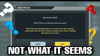 Does SHADER PRELOAD Actually Work Call of Duty Mobile [upl. by Jourdain]