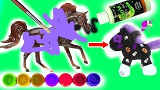 DIY Custom Halloween GLOW IN THE DARK Boo Horse Easy Craft Makeover Paint Video [upl. by Alister]