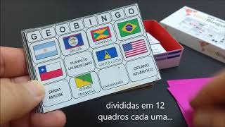 Jogos Didáticos de Geografia GeoBingo América [upl. by Arne572]