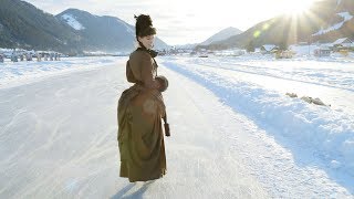 Ice Skating In A c 1887 Victorian Attire [upl. by Atisusej359]