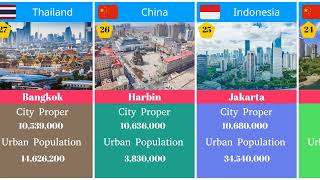 Megacities of The World 2024 [upl. by Ddet]